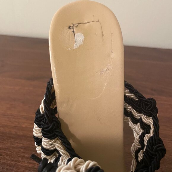 Ulla Johnson Raffia Lace Up Sandals - Picture 7 of 9